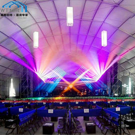Sala de concertos de alumínio forte durável da estrutura da barraca colorida do polígono